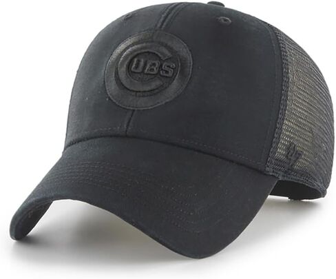 47 علامة تجارية MLB للجناح الأسود ، شعار الفريق الرائد MVP Mesh Trucker قابل للتعديل Snapback Cap Cap Cap One Size One Fits All in Kuwait