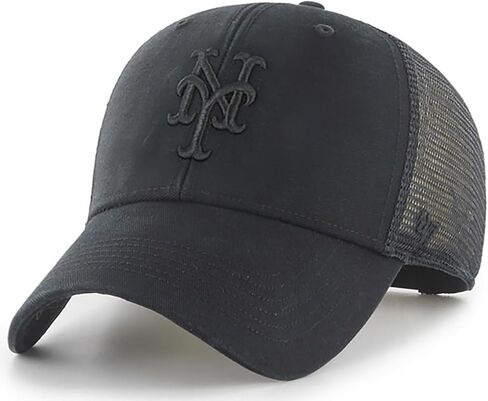 47 علامة تجارية MLB للجناح الأسود ، شعار الفريق الرائد MVP Mesh Trucker قابل للتعديل Snapback Cap Cap Cap One Size One Fits All in Kuwait