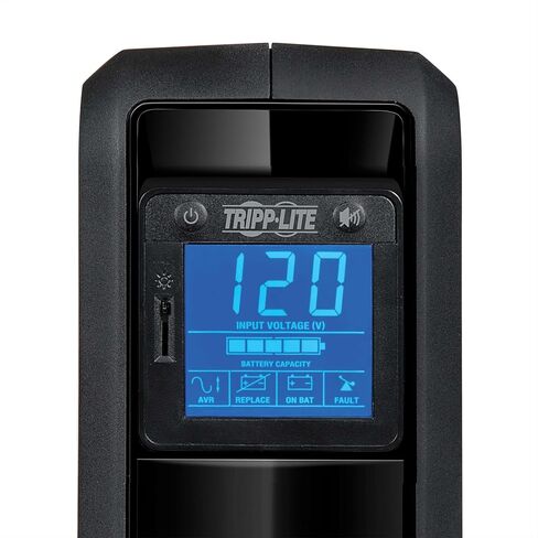 TRIPP LITE 1200VA UPS Battery Backup Backup Protector ، 600W ، Wave Sine Pure ، 8 Outles ، AVR (تنظيم الجهد التلقائي) ، 5 قدم ، 120 فولت ، USB ، ضمان لمدة 3 سنوات وتأمين 200000 دولار (Omnivs1200LCD) in Saudi Arabia
