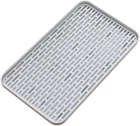 Cabilock Bathroom Tray Kitchen Countertop Organizer Decorative Bottle Drying Rack Leakproof Stabile Serving Dish in Saudi Arabia