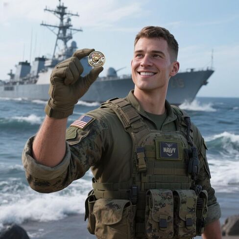 عملة تحدي الذكرى السنوية 250 USMC (1.57 بوصة)-عملة عسكرية قابلة للتحصيل على الوجهين للمحاربين القدامى ، المتحمسين للخدمة الفعلية ومشاة البحرية (3pcs) in Kuwait