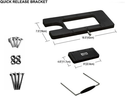 صفيحة مركبة سريعة للفرع السريع من Aquos Black Haswing لـ Cayman Bow Mount Electric Trolling على قارب باس ، قارب قابلة للنفخ ، قارب عائم ، صيد باس ، صيد إغراء in Saudi Arabia