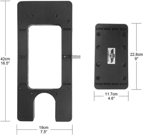 صفيحة مركبة سريعة للفرع السريع من Aquos Black Haswing لـ Cayman Bow Mount Electric Trolling على قارب باس ، قارب قابلة للنفخ ، قارب عائم ، صيد باس ، صيد إغراء in Saudi Arabia