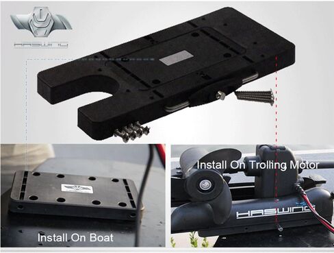 صفيحة مركبة سريعة للفرع السريع من Aquos Black Haswing لـ Cayman Bow Mount Electric Trolling على قارب باس ، قارب قابلة للنفخ ، قارب عائم ، صيد باس ، صيد إغراء in Saudi Arabia