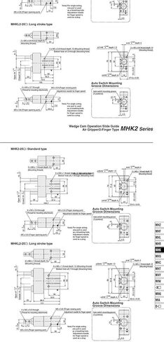 MHK2 MHKL2 أسطوانة هواء الإصبع الهوائية مع فتحة غطاء الغبار وإغلاق اسطوانة MHKL2-12D MHKL2-16D MHKL2-20D MHKL2-25D (MHK2-12D) in Kuwait