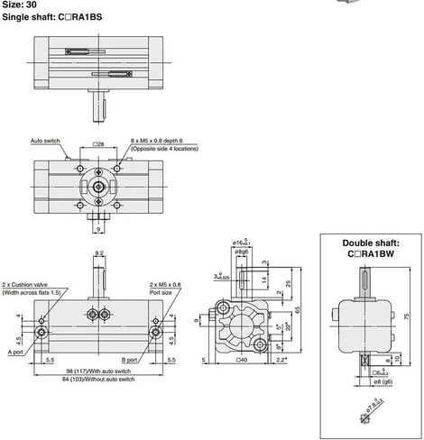 أسطوانة الأرجوحة الدوارة الهوائية CDRA1BS63-90S CDRA1BS63-180S (CDRA1BS63-180S) in Saudi Arabia