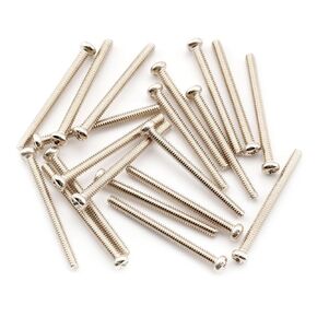 Musiclily Ultra UNC#3-48x1.1 Inch Stainless Steel Humbucker Pickup Mounting Screws for American Made Electric Guitar, Nickel (Set of 20) in Kuwait