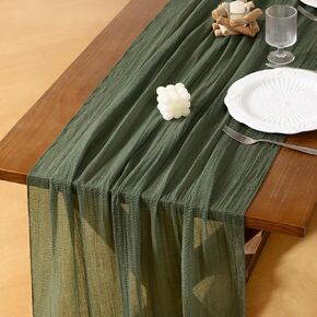 Socomi Easter Spring Table Runner Pastel Stripe Floral Cheesecloth Gauze 120 Inch Rustic Boho Cheese Cloth Runner for Wedding Party Baby Bridal Shower Decoration Holiday Home Decorations in Kuwait