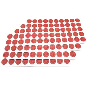 500PCS 18650 Lithium Battery Insulator Ring Self Adhesive Hollow Paper Pad Electrical Insulating Adhesive Paper Red in Saudi Arabia