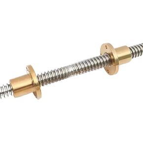 Double nut Ball Screw Control Machine 1pcs 304 Stainless Steel T12 Lead Screw Right-Left Length 100-600mm OD 10mm Pitch 2mm Lead 2mm with Nut for 3D Printer Part(300mm) in Saudi Arabia