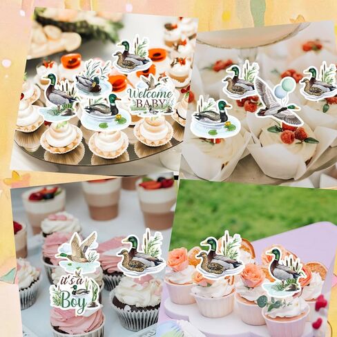 Rakuto Colorful Axolotl Birthday Decorations - 36PCS Axolotl Party Decorations Supplies Cute Pink Blue Green Yellow Animals Themed Cupcake Toppers Cupcake Picks Cake Decor Baby Shower Supplies in Kuwait