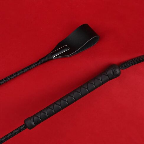 Genuine Leather Horse Riding Crop, 21.26" Brown Equestrian Whip for Dressage, Training & Horse Shows | Handcrafted Leather Equestrian Crop with Ergonomic Grip | Standard Dressage Whip in Saudi Arabia