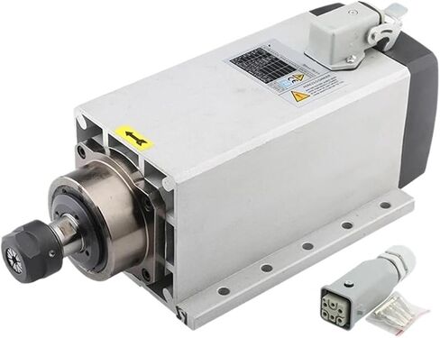 3.5KW ER20 square spindle motor, air-cooled, 220V/380V, with mounting flange(3.5kw ER20 220V) in Saudi Arabia