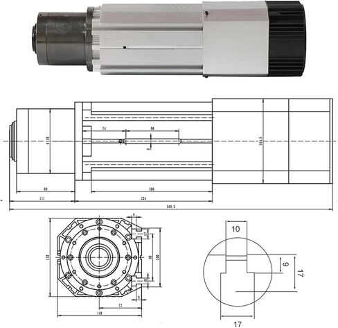 9kw أداة تلقائية تغيير مغزل الهواء تبريد ISO30 الأداة تشاك ISO 30 380V 220V (تلقائي) in Saudi Arabia