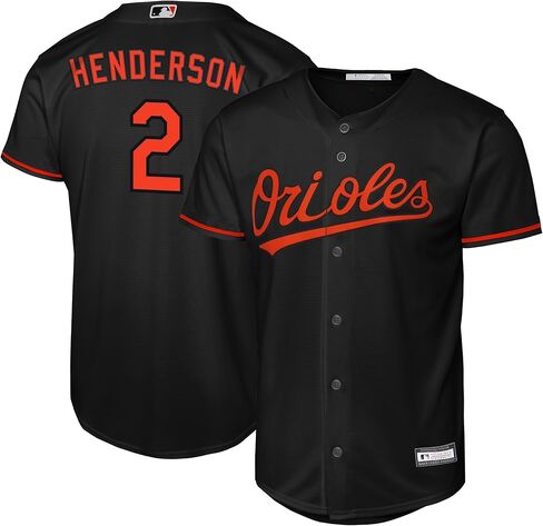 Gunnar Henderson Baltimore Orioles MLB Kids Youth 8-20 Black Alternate Player Jersey in Saudi Arabia