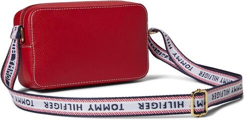 Tommy Hilfiger Adrienne II Camera Crossbody Pebble PVC White Greige مقاس واحد in Kuwait
