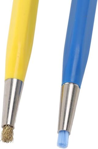Fiberglass Scratch Brush Pen 4-Pieces Scratch Brush with Steel, Brass, Nylon, Fiberglass Tips for Jewelry Cleaning, Circuit Board Maintenance, Auto Rust Removal and Watch Polishing in Saudi Arabia