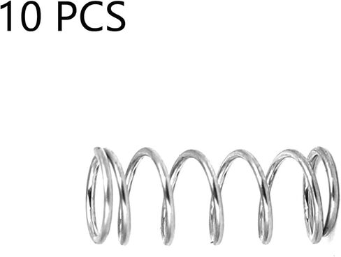 أعلى 10pcs ضغط الانضغاط 4 مم OD 0.4 مم حجم الأسلاك ، طول 10 مم ، نابض تمديد الفولاذ المقاوم للصدأ لإصلاح الأثاث والألعاب والسيارات والأجهزة الميكانيكية والكهربائية in Kuwait