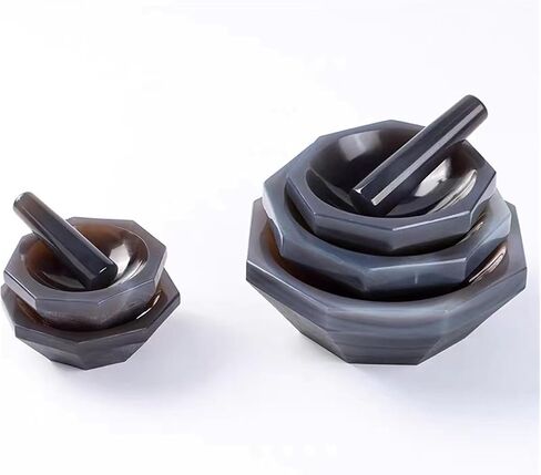 1 مجموعة من ملاط ​​الهاون وملاط Carnelian لاستخدام المختبر ، من 30 ملم إلى 130 ملم ، ومدافع الهاون الطبيعية مع الهاون (DIA الداخلي 120 مم) in Saudi Arabia