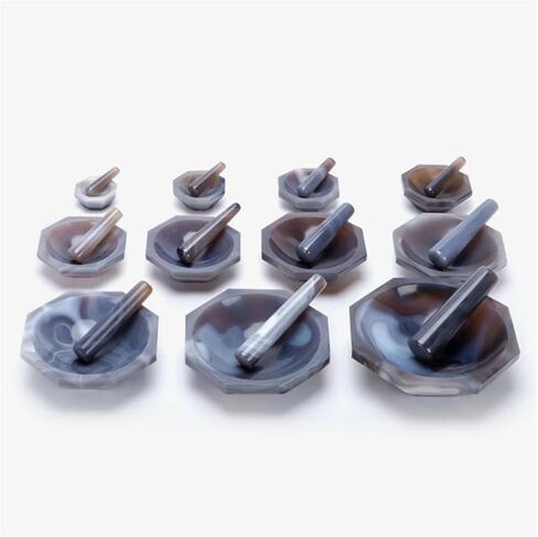 1 مجموعة من ملاط ​​الهاون وملاط Carnelian لاستخدام المختبر ، من 30 ملم إلى 130 ملم ، ومدافع الهاون الطبيعية مع الهاون (DIA الداخلي 120 مم) in Saudi Arabia