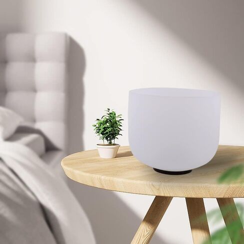 FMTY Singing Bowl 9 بوصة D Note Crystal Bowl مع كيس حمل ناعم ، مطرقة كريستال ، وعاء صوت الكوارتز النقي النقي للتأمل ، اليوغا ، الشفاء الروحي in Kuwait