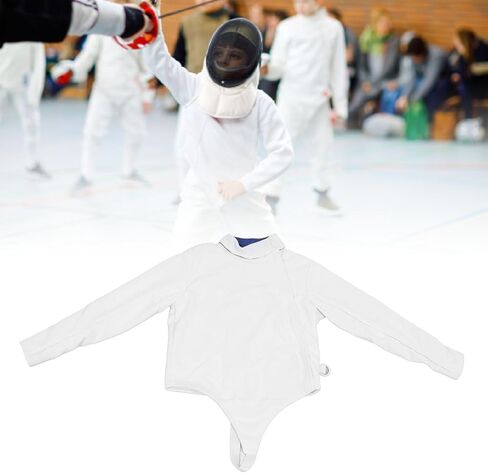 Alomejor CE350N Fencing Jacket, Thickened Anti Puncture Fabric, High Strength Material, Flexible Neckline & Cuffs, Reinforced Shoulders (44) in Saudi Arabia