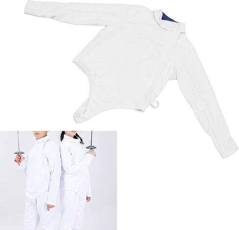 Alomejor CE350N Fencing Jacket, Thickened Anti Puncture Fabric, High Strength Material, Flexible Neckline & Cuffs, Reinforced Shoulders (44) in Saudi Arabia