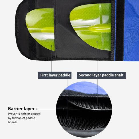 1310x250mm/51.6x9.8in Oxford Cloth Paddle Storage Bag, Dual Layer Canoe Kayak Paddle Protective Carrying Bag for Touring Paddles and Splits in Saudi Arabia