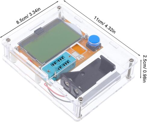 Valiclud محث Triode Transer Tester Tester Kit Electrical Kit Display LCD الرسومية in Saudi Arabia