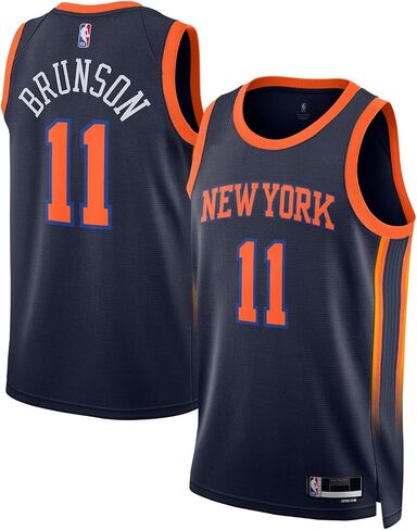 Jalen Brunson New York Knicks NBA Kids Youth 8-20 Navy Statement Edition Swingman Jersey in Saudi Arabia
