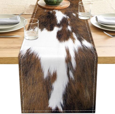 طاولة طباعة الفهد عداء بني فهد ديكور العدائين الغربيين زينة المطبخ المطبخ المزرعة in Kuwait