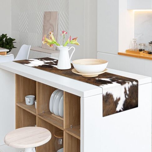 طاولة طباعة الفهد عداء بني فهد ديكور العدائين الغربيين زينة المطبخ المطبخ المزرعة in Kuwait