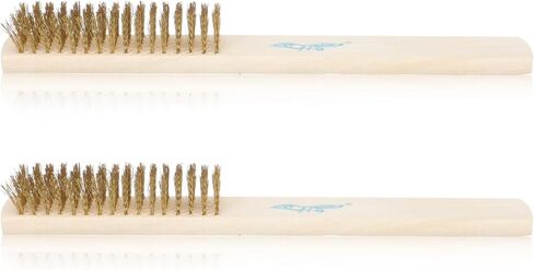 Amosfun 2Pcs Stainless Steel Wire Brush Portable Rust Cleaning Tool for Surface and Comfortable Grip for Removing Paint and Burrs in Saudi Arabia