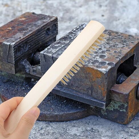 Amosfun 2Pcs Stainless Steel Wire Brush Portable Rust Cleaning Tool for Surface and Comfortable Grip for Removing Paint and Burrs in Saudi Arabia
