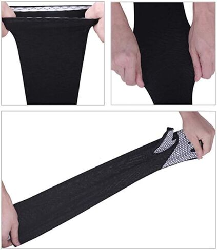 HODORPOWER UV Protection Gloved Arm Sleeves for Men & Women Cycling Ice Arm Sleeve Fingerless Sun Compression Long Arm Cover (Skincolor),One Size in Saudi Arabia