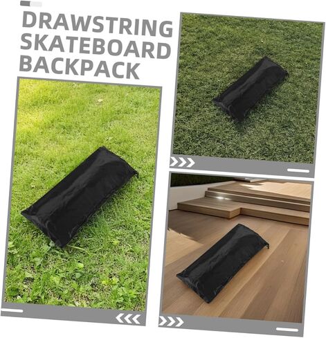 BESPORTBLE 1Pair Drawstring Skateboard Bag with Adjustable Shoulder Strap Multifunctional Skateboard Backpack Large Capacity Storage Pouch for Skating Gear Lightweight Sturdy Design in Saudi Arabia