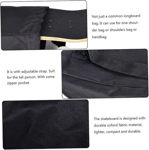 BESPORTBLE Skateboard Storage Case Adjustable Straps Oxford Bag Lightweight for Drift Board Dance Board Skateboard Carrying in Saudi Arabia