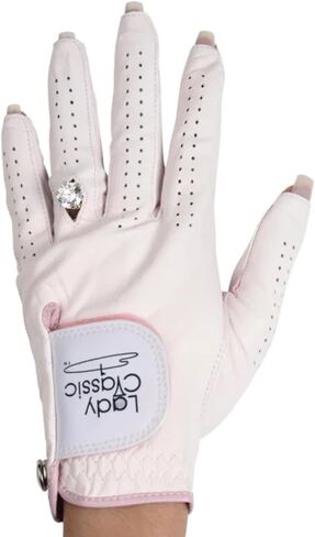 Women’s Left for Right Handed Golfers Golf Glove for Nails and Rings | Contour Fit for Comfort & Open-Tip Nail Slots | Breathable Stylish Golf Gloves for Women in Kuwait