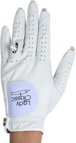 Women’s Left for Right Handed Golfers Golf Glove for Nails and Rings | Contour Fit for Comfort & Open-Tip Nail Slots | Breathable Stylish Golf Gloves for Women in Kuwait