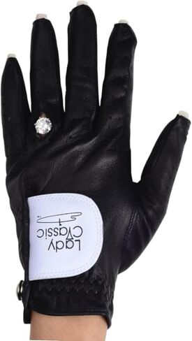 Women’s Left for Right Handed Golfers Golf Glove for Nails and Rings | Contour Fit for Comfort & Open-Tip Nail Slots | Breathable Stylish Golf Gloves for Women in Kuwait