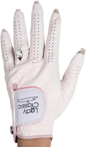 Women’s Left for Right Handed Golfers Golf Glove for Nails and Rings | Contour Fit for Comfort & Open-Tip Nail Slots | Breathable Stylish Golf Gloves for Women in Kuwait