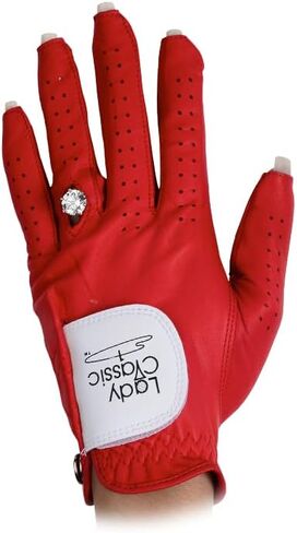 Women’s Left for Right Handed Golfers Golf Glove for Nails and Rings | Contour Fit for Comfort & Open-Tip Nail Slots | Breathable Stylish Golf Gloves for Women in Kuwait