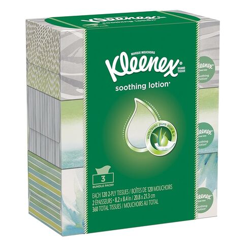 أنسجة الوجه Kleenex مع المستحضر ، 120 CT ، 4 حزمة in Kuwait