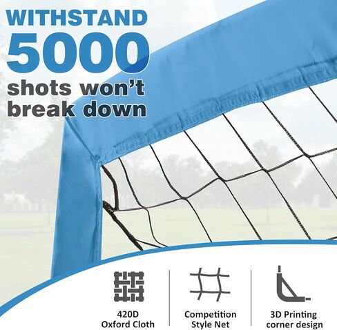 BOHEN 5x3ft Portable Soccer Goal for Kids Backyard with Carry Bag - Easy Folding Lightweight Fun for Outdoor Indoor Training Games for Teen Youth Adult in Kuwait