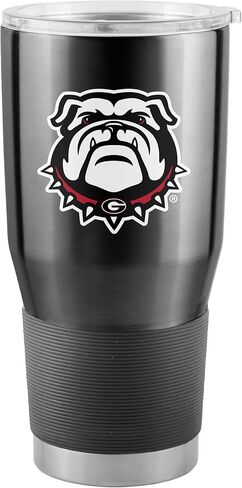 Logo Brands Georgia 30oz Bulldog on Black Gameday Stainless Steel Tumbler in Saudi Arabia