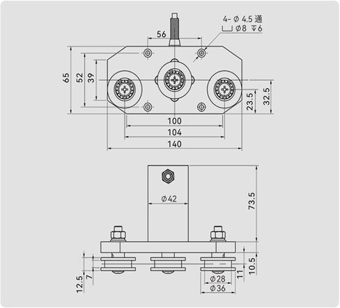 Triple Pulley Tension Sensor Tension Measurement Sensor SBT488(SBT488-2kg) in Saudi Arabia