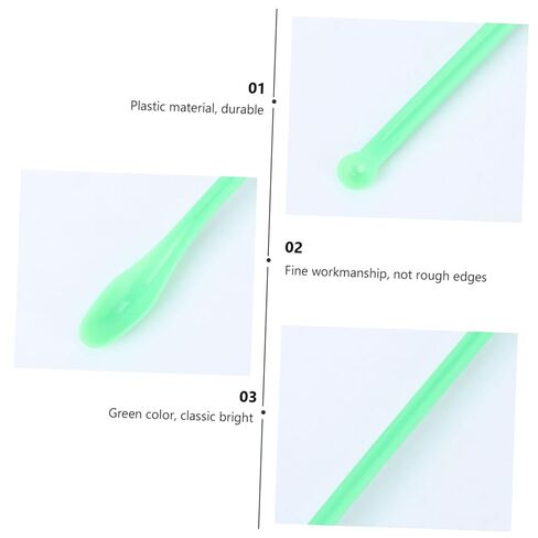 PRETYZOOM 100pcs Plastic Dispensing Spoons Laboratory Mixing Scoops Sample Spatulas Measure Spoon for Home Lab Mixing in Saudi Arabia