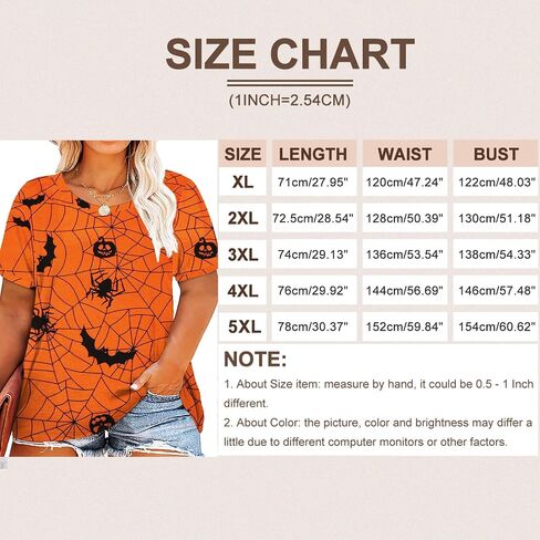Plus Size Halloween Hocus Pocus T Shirt Women Funny Graphic Print Fall Short Sleeve Tee Tops in Kuwait