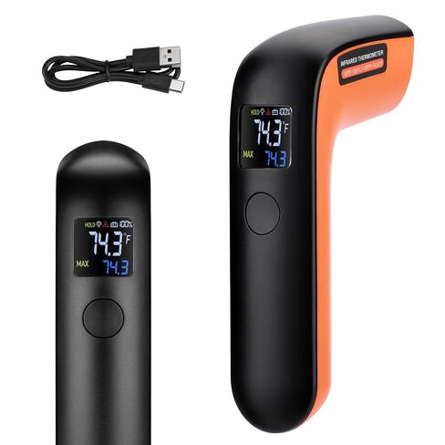 Inkbird Infrared Thermometer for Cooking, Rechargeable Laser Thermometer, Pizza Oven, Griddle, Engine, HVAC, IR Gun with Adjustable Emissivity & Max Measure -58°F ~1022°F (Not for Human) in Saudi Arabia