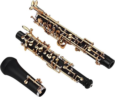 Keshuo Professional Oboe C Key مع قفازات القفازات القفازات القفازات المحفوظة بحركة تنظيف القماش (اللون: مطلي بالنيكل) in Kuwait